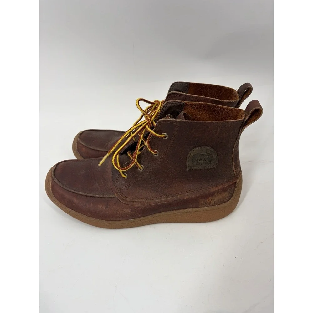 Sorel‎ Chugalug Chukka Boots Men's 9.5 Brown Leather Crepe Sole Casual